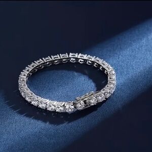 Moissanite 925 Sterling silver bracelet